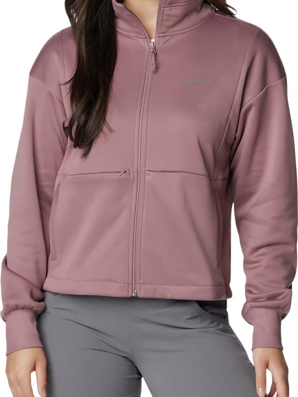 Columbia Mauve Zip-Up Performance Jacket
